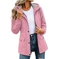 thumbnail image 2 of Neewe Women's Waterproof Rain Jacket Lightweight Raincoat Hooded Hiking Jacket Softshell Windbreaker, 2 of 8