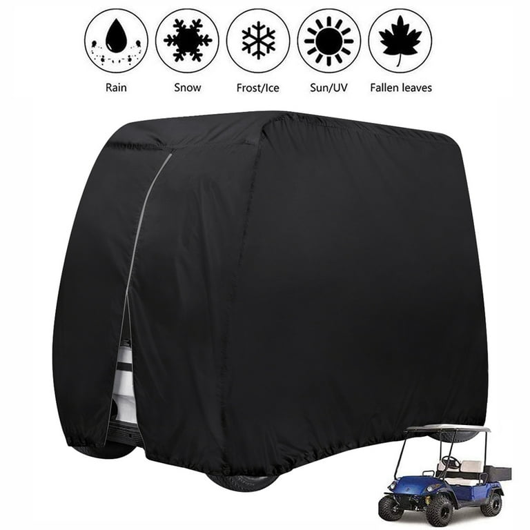 Heavy Duty 4 Passenger Golf Cart Covers Waterproof UTV Covers Fits for Easy  EZ GO,Club Car and Yamaha,Dustproof and Durable 