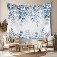 thumbnail image 2 of Blue Green Eucalyptus Leaves Large Tapestry for Bedroom Wall Hanging Tapestry, Spring Summer Botanical Ceiling Backdrop Tapestries Poster Blanket Wall Decor for Teens Room Living Room Dorm 85" x 90", 2 of 8