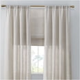 thumbnail image 2 of JERFIT Natural 64" Linen Look Cordless Roman Shade, Light Filtering Polyester Window Treatment for 29" Wide Window, Inside/Outside Mount, 2 of 10