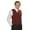 BURGUNDY, variant on 4490 Men's V-Neck Two Pockets Economy Vest