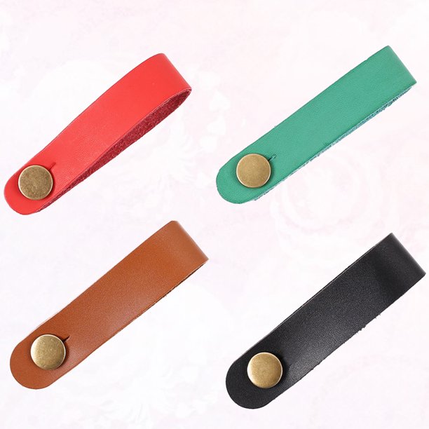 unbranded 4Ud Sujeción De Cuero Para Correa En Cabezal De Guitarra Acústica Y Ukulele