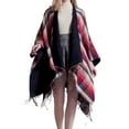 thumbnail image 2 of MSJUHEG Sheer Scarf,Boho Scarf,Scarves Lightweight,Cotton Scarf Lightweight,Floral Scarf,Shawl Open Front Poncho Cape Warm Sweaters Cardigan Shawls Navy 1 One Size, 2 of 9