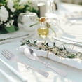 thumbnail image 2 of Shisuyan Elegant Silver Stainless Steel Wedding Fork and Spoon Set with Heart Handle for Reception Events 4 Sets, 2 of 8