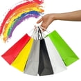 thumbnail image 6 of IN-JOOYAA Gift Bags Medium Kraft Paper Gift Bags with Handles 25 Pcs (Grey, 10.6 x 4.3 x 8.6 in), 6 of 7
