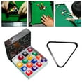thumbnail image 6 of Baoblaze 16Pcs Mini Billiards Table Balls Set Full Set for Game Rooms Recreation Game 3.2cm Ball, 6 of 8