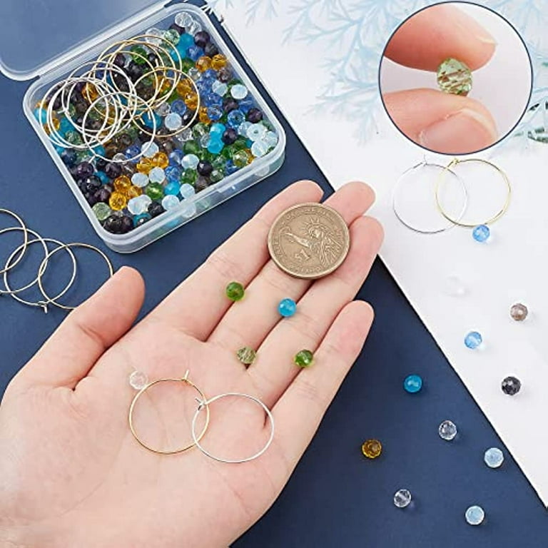 1 Box 220Pcs 10 Color Included 20Pcs Brass Wine Glass Charm Rings Glass  Beads DIY Beaded Wine Tags Identification Making Kit Charm Markers for  Drinks Bar Party Favors Tasting Decorations 