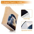thumbnail image 4 of Sleep Cat with Moon Trees Napkin Holder for Table Clear Napkin Stand Paper Holder Acrylic Organizer Dispenser Napkins for Dinner Kitchen Restaurant Room, 4 of 8