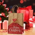 thumbnail image 3 of Farfi 12 llamativas bolsas de regalo navideñas plegables de dibujos animados bolsas de regalo de vacaciones impresas en papel Kraft, 3 of 5