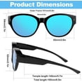 thumbnail image 6 of Oversized Over Glasses Sunglasses for Women Men 2 Pack Round Frame Polarized Sun Glasses UV400 Protection for Driving Fishing Cycling Traveling, 6 of 7