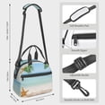 thumbnail image 2 of Honeii Starfish in Beach Print Lunch Box,Insulated Lunch Bag,Lunch Tote Bags,Leakproof Cooler Lunch Case for Travel Work Picnic, 2 of 7