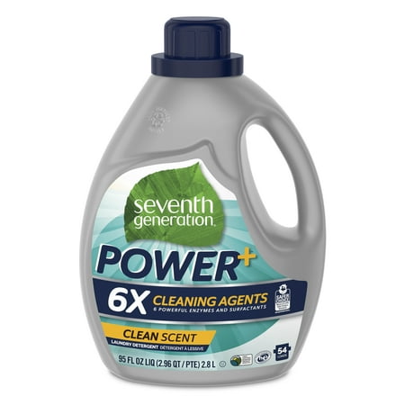 Seventh Generation Power+ 6X Cleaning Agents Clean Scent Laundry Detergent 95 fl oz