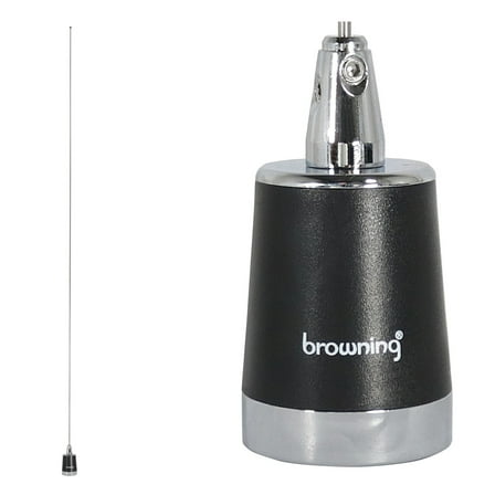 Browning 132 MHz to 174 MHz No Ground Plane VHF 2.4-dBd Gain 51-1/4-In. Tall Tunable NMO Antenna, 5-MHz Bandwidth, BR-155