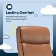 thumbnail image 4 of Serta Comfort Ergo Executive Office Chair Ergonomic with Cognac Bonded Leather, 4 of 4