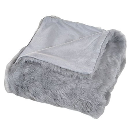 UPC 886511626294 product image for Lavish Home 61-74-G 50 x 60 in. Luxury Long Haired Faux Fur Throw - Grey | upcitemdb.com