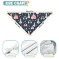 thumbnail image 6 of Dog Bandana 2 Pack,Dark Blue Princess Castle Night Pattern Bandanas for Dogs,Cat Bandana,Small/ Large Dog Bandana 2 Size,Dog Bandanas, 6 of 6