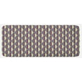 thumbnail image 1 of Retro Kitchen Mat, Abstract in Vibrant Geometric Hexagon Forms Vintage Design, Plush Decorative Kitchen Mat with Non Slip Backing, 47" X 19", Pale Yellow Cadet Blue, by Ambesonne, 1 of 1
