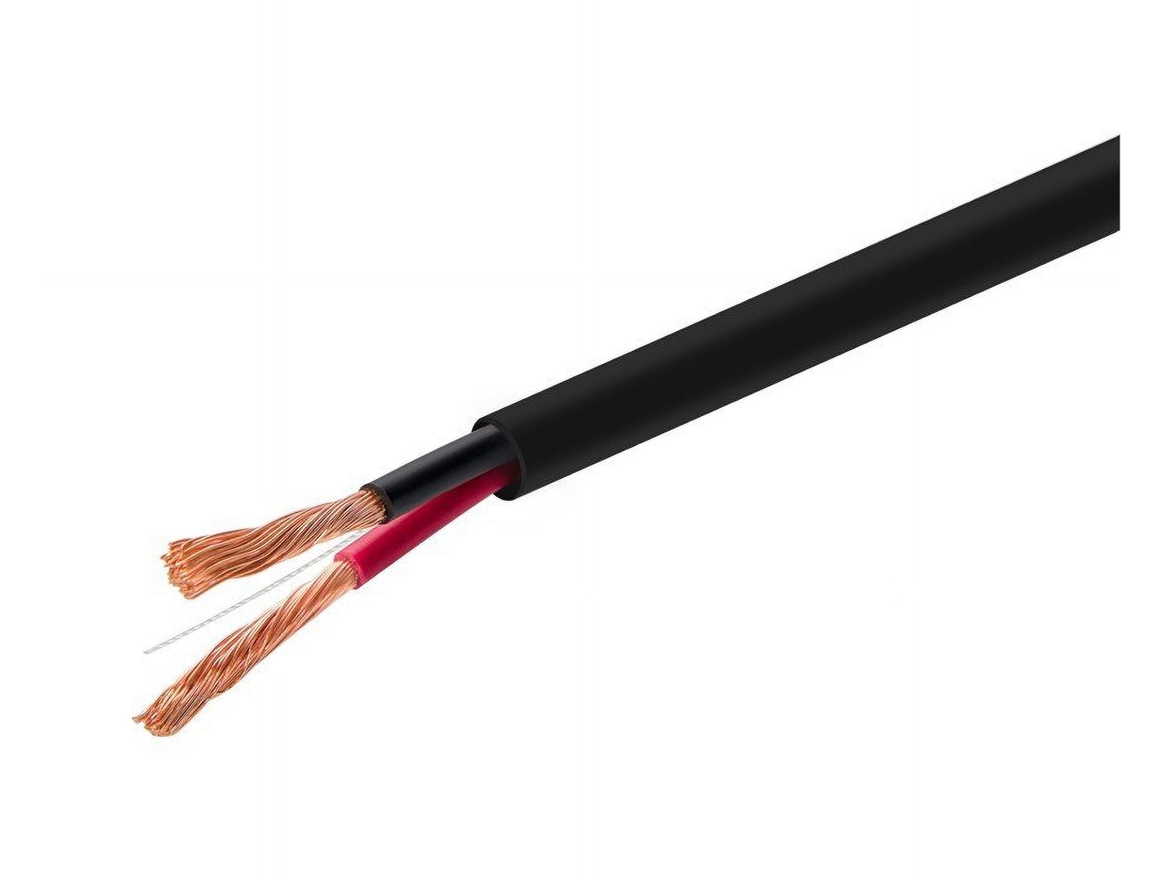 Monoprice Speaker Wire, CL2 Rated, 2-Conductor, 14AWG, 1000ft, Black