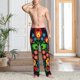 thumbnail image 2 of Balery Traditional Floral Polish Pantalones de pijama para hombre, pijama ultraligero, pantalón de descanso-Small, 2 of 6