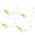 thumbnail image 3 of 20 piezas/bolsa de cables de electrodos con clip para máquina de fisioterapia TENS, color amarillo, 3 of 15