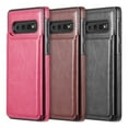 thumbnail image 3 of Samsung CSSAMS10-SMF-HP Smartflip Business Slim Leather Case with Trio Card & ID Slots for Galaxy S10 - Hot Pink, 3 of 8