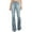 Light Blue, variant on Women's High Waist Pocket Wide Leg Jeans Flared Skinny Button Trousers High Waist Ladies Denim Designer Pants for Women Slim Fit Pants Women Womens Jean Womens Jean Leggings Denim Jean Pants for Women