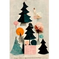 thumbnail image 2 of Treechild 11x14 White Modern Wood Framed Museum Art Print Titled - Cute Pine Tree Composition, 2 of 4