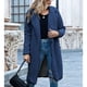 thumbnail image 4 of Puntoco Mujeres Fuzzy Fleece Lapel Open Front Long Cardigans Coat Faux Fur Otoño Invierno Warm Outwear Chaquetas Liquidación Puntoco Puntoco-2717, 4 of 7