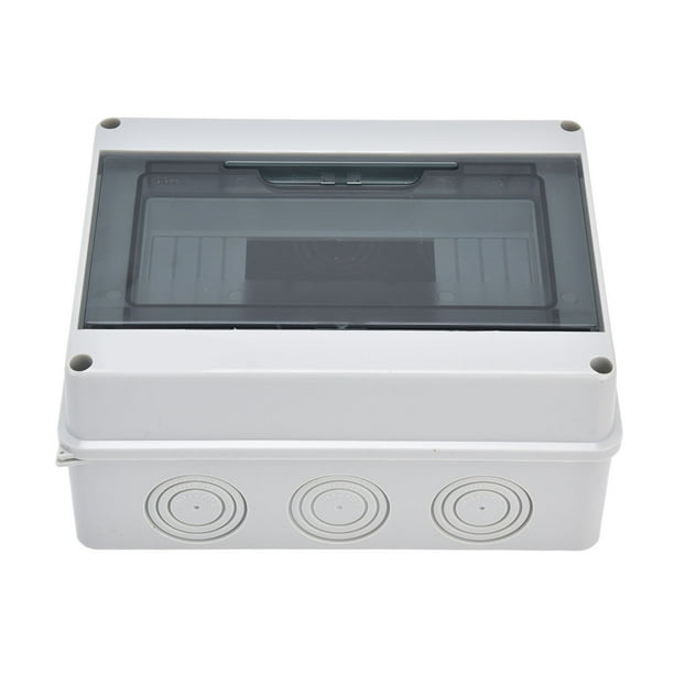 Caja de distribución impermeable IP65, caja de conexiones eléctricas para exteriores de 8 vías para disyuntor