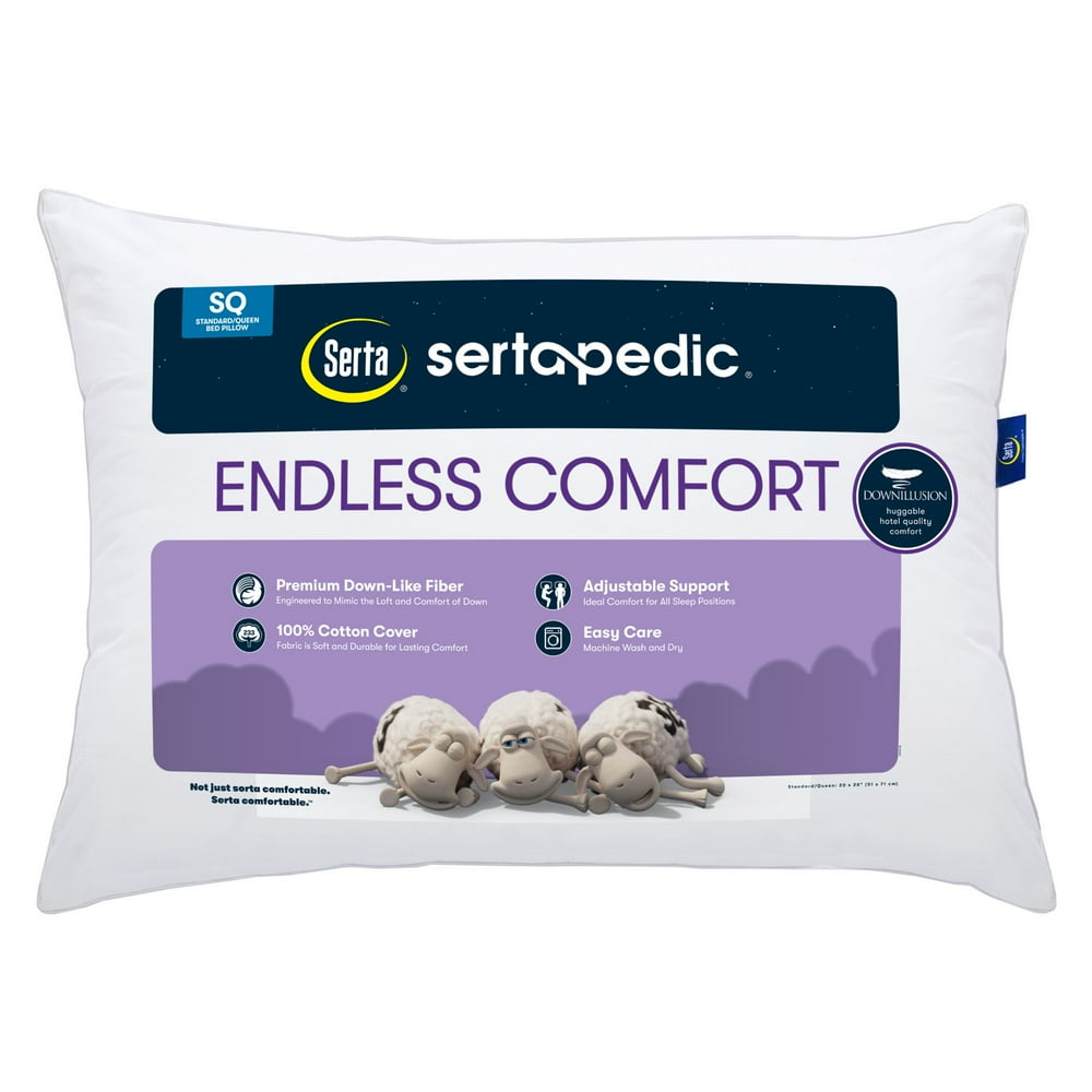 Sertapedic Down Alternative Down Illusion Endless Comfort Pillow