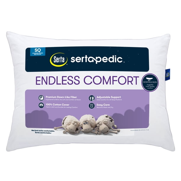 Sertapedic Endless Comfort Pillow, Standard/Queen