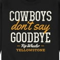thumbnail image 3 of Yellowstone - Cowboys Don't Say Goodbye - Men's Crew Neck Fleece Pullover, 3 of 6