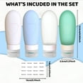 thumbnail image 3 of VODVOB Reusable Silicone Travel Bottles - Loving Heart Dispensing Bottle Containers for Lotion, Shampoo, Baby Food, TSA Approved - Assorted Colors, 3 of 9