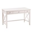 thumbnail image 2 of SEI Furniture Larksmill Farmhouse Writing Desk in White, 2 of 12