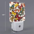thumbnail image 2 of Goofa Retro Floral Butterfly Night Light, Plug-in, Dusk to Dawn Sensor, Warm White, Ambient Lighting, Ideal Kids Adults Nightlight-US, 2 of 9