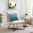 thumbnail image 3 of Teal Gray Wood Grain Outdoor Pillow Covers Set of 2 Countryside Stripe Waterproof Throw Pillow Case Decorative Square Cushion Cover for Patio Couch Garden Balcony, 18"x18", 3 of 9