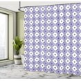 thumbnail image 4 of Ambesonne Delft Shower Curtain, Folk Holland Inspired Motif, 69"Wx70"L, Lavender Blue White, 4 of 4