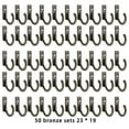 thumbnail image 3 of Ganchos de pared Vintage Toystoory estante de Almacenamiento multifuncional Bronce 50 Piezas, 3 of 6