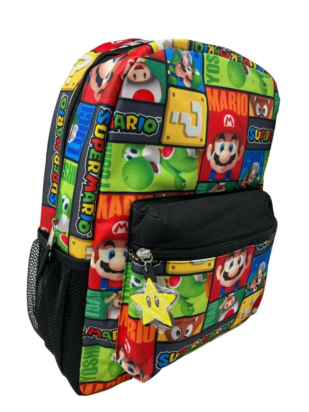 Supper Mario Odyssey School Backpack Lunch Box Combo Set Green Kids New 