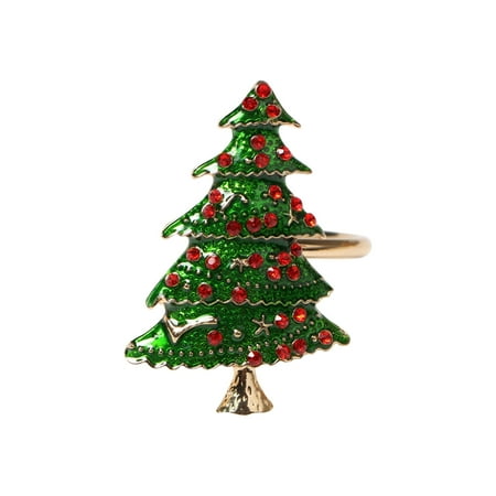 

YUEHAO Office and Craft and Stationery Christmas Gold Wreath Party Creative Napkin Storage Ring Napkin Decoration Wreath Party Creative E