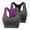 Purple, variant on CFLVAEK Sports Bras for Women Pack of 2 Racerback High Impact Wireless Bras Comfort Full Coverage Yoga Running Bralette 2025 M