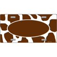 thumbnail image 1 of LP-1393 Brown Giraffe- Ovals in the Middle- Flat Automotive License Plates Blanks for Customizing, 1 of 1