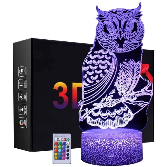 YSITIAN 3D Unicorn Night Light, LED Illusion Lamp with Remote Control and 16 Colors 4 Flash Modes Best Xmas Birthday Gift for Girls YT05-144