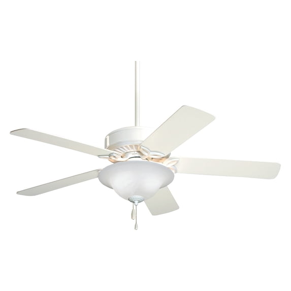 Emerson Pro Series 50" Ceiling Fan with Light in Appliance White
