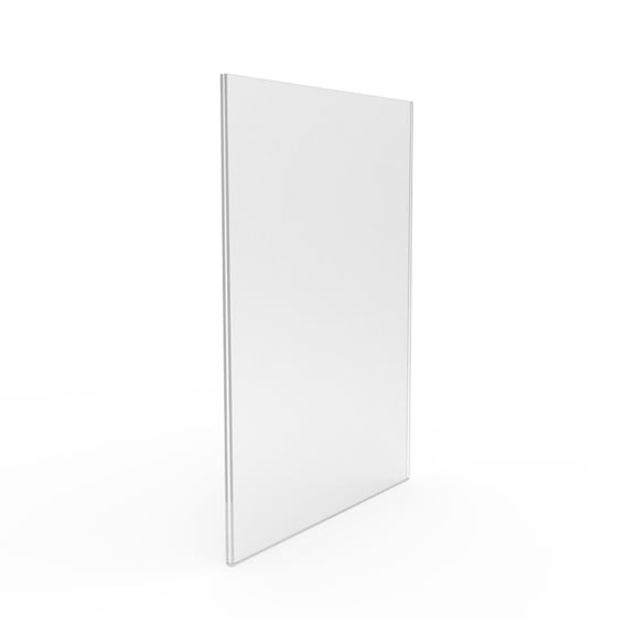 FixtureDisplays Clear Window Signs Plexiglass Acrylic Feature 8-1/2"w x 11"h Portrait Frame Wall Mount 12065-NF