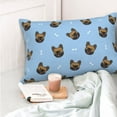 thumbnail image 6 of Kll French Bulldog Face Pillow Covers Envelope Closure,Super Soft And Cozy Fuzzy Fleece Pillow Case Cover 20"X30", 6 of 9
