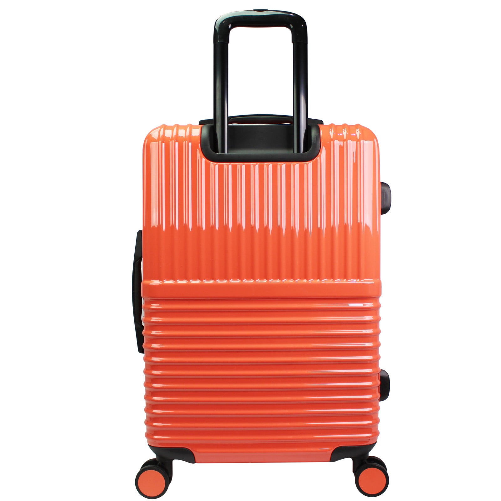 CalBags Dejuno Tonal 24-Inch Polycarbonate Lightweight Hardside Expandable Spinner Luggage with TSA Lock - Coral