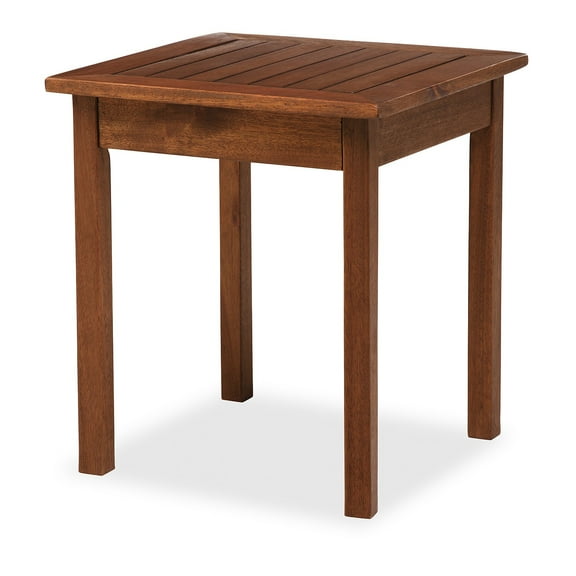 Evergreen Eucalyptus Wood Side Table, Lancaster Outdoor Furniture Collection - Natural