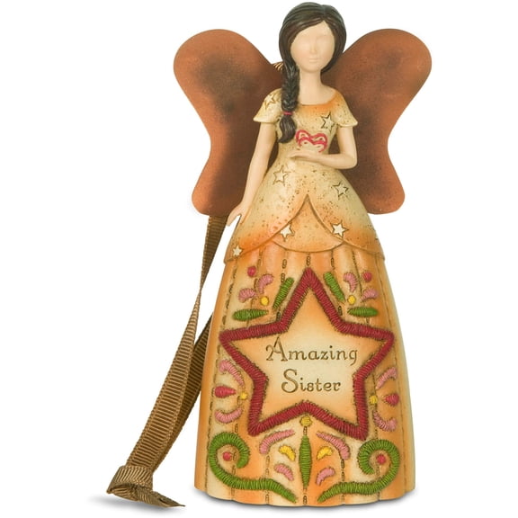 Pavilion Gift Company Amazing Sister Angel Figurine, 4 1/2-Inch, Bronze and Copper
