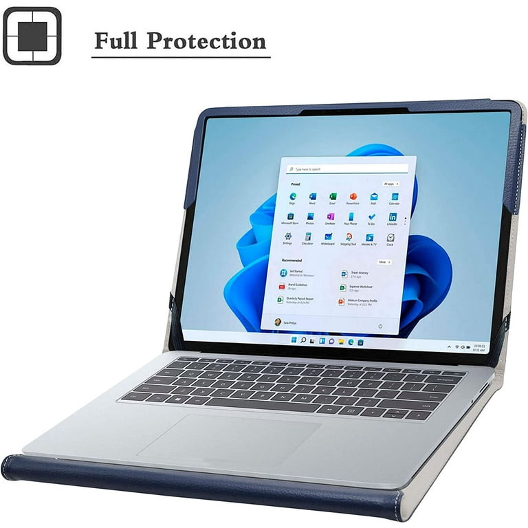 for Surface Laptop Studio Case PU Leather Folio 2 Folding Stand Cover for 14.4 inch Microsoft Surface Laptop Studio